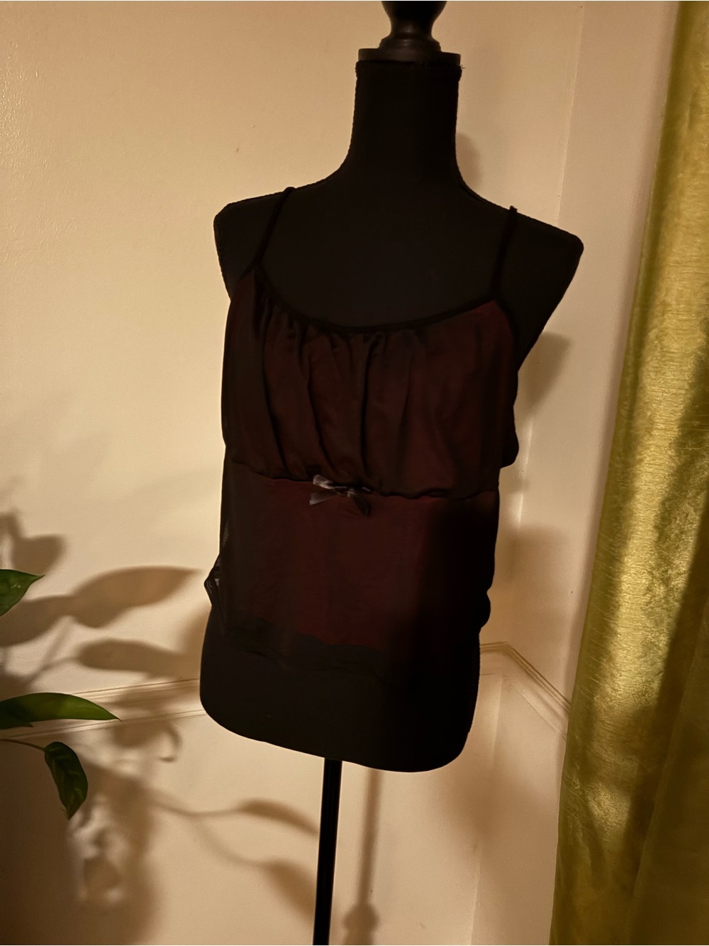 Women's Black Spaghetti Strap Tank Top